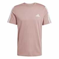 Adidas Мъжка Риза Essentials 3-Stripes T-Shirt Mens Топла глина 