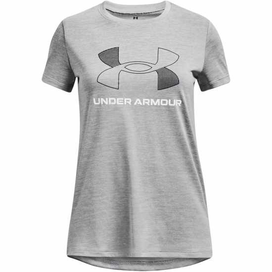 Детски тениски и фланелки Under Armour Tech Bl Twist T-Shirt Juniors Сиво Under Armour Tech Bl Twist T-Shirt Juniors Сиво Детски тениски и фланелки