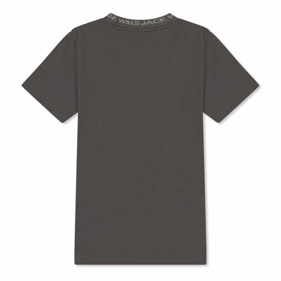 Jack Wills Jacquard Tee Jn53 Slate Детски тениски и фланелки