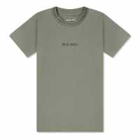 Jack Wills Jacquard Tee Jn53 Washed Khaki Детски тениски и фланелки