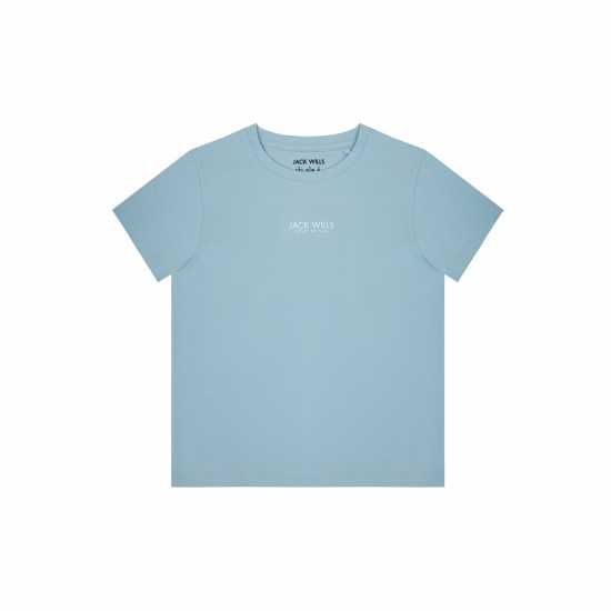 Детски тениски и фланелки Jack Wills Core Bird Short Sleeve T-Shirt Juniors Благороден син Jack Wills Core Bird Short Sleeve T-Shirt Juniors Благороден син Детски тениски и фланелки