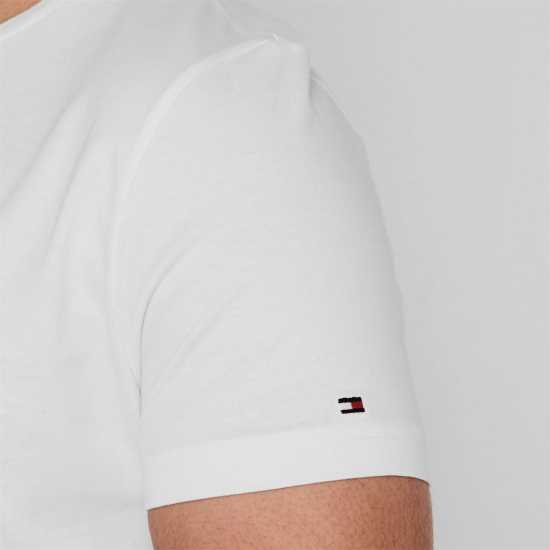 Tommy Hilfiger Тениска Logo Crew Neck T Shirt White 118 Holiday Essentials