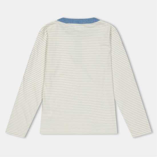 Lilly And Sid Stripe Henley Jn99  Детски тениски и фланелки