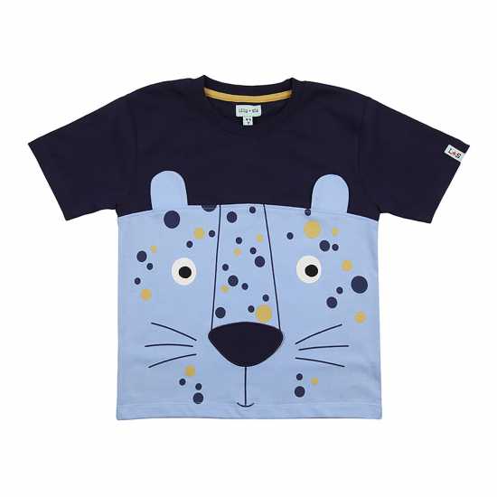 Lilly And Sid Leopard Face Tee Jn99  Детски тениски и фланелки