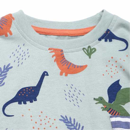 Lilly And Sid Dino Pkt Top 2Pk Jn99  Детски тениски и фланелки