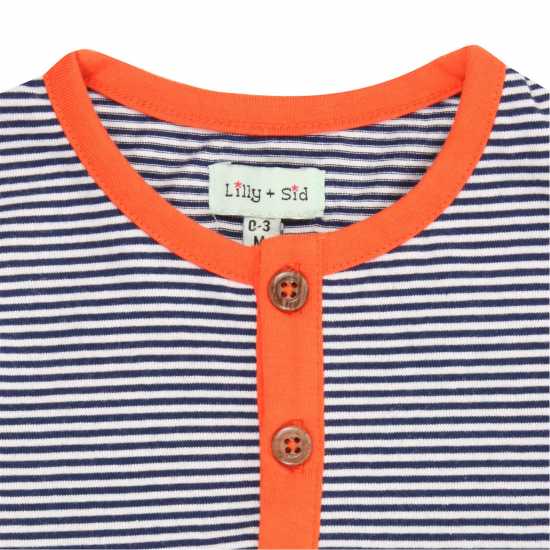 Детски тениски и фланелки Lilly And Sid 2Pk Henley Top Jn99 Lilly And Sid 2Pk Henley Top Jn99 Детски тениски и фланелки