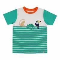 & Sid Green Animal Kingdom Applique T-Shirt  