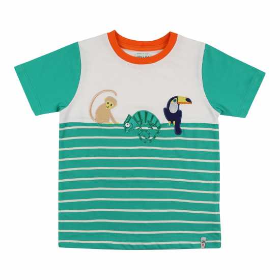 & Sid Green Animal Kingdom Applique T-Shirt & Sid Green Animal Kingdom Applique T-Shirt