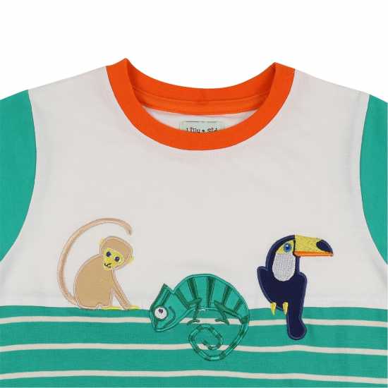 & Sid Green Animal Kingdom Applique T-Shirt & Sid Green Animal Kingdom Applique T-Shirt