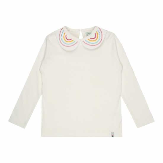 Regular Fit Rainbow Collar T-Shirt  