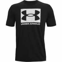 Under Armour Abc Camo Boxed Logo Short Sleeve Black Мъжко облекло за едри хора