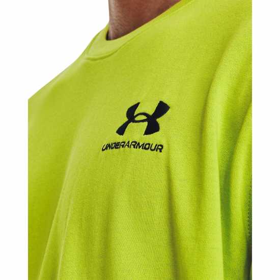 Under Armour Logo Embroidered Heavyweight Short Sleeve Men's Green Мъжки ризи
