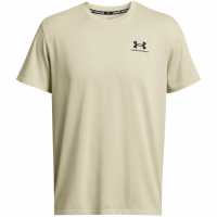 Under Armour Logo Embroidered Heavyweight Short Sleeve Men's Silt/Blk Мъжки ризи