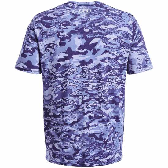 Under Armour Мъжка Тениска Abc Camo Short Sleeve T Shirt Mens Sonar Blue Мъжко облекло за едри хора