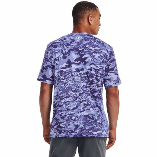 Under Armour Мъжка Тениска Abc Camo Short Sleeve T Shirt Mens Sonar Blue Мъжко облекло за едри хора