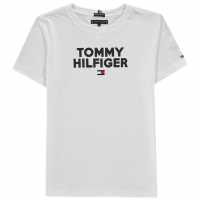 Tommy Hilfiger Тениска Junior Corp Logo T Shirt Bright White 