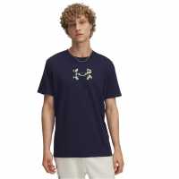 Under Armour Men's Holiday Heavyweight Regular Fit T-Shirt Синьо Under Armour Men's Holiday Heavyweight Regular Fit T-Shirt Синьо