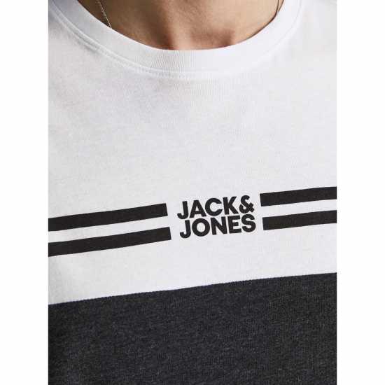 Jack And Jones Distance T-Shirt White/DGM Мъжки ризи