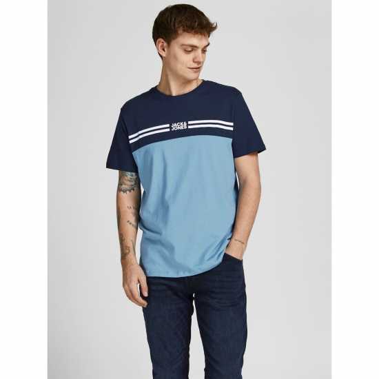 Jack And Jones Distance T-Shirt Navy/Blue Мъжки ризи