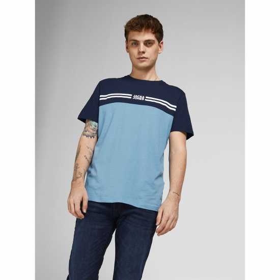 Jack And Jones Distance T-Shirt Navy/Blue Мъжки ризи