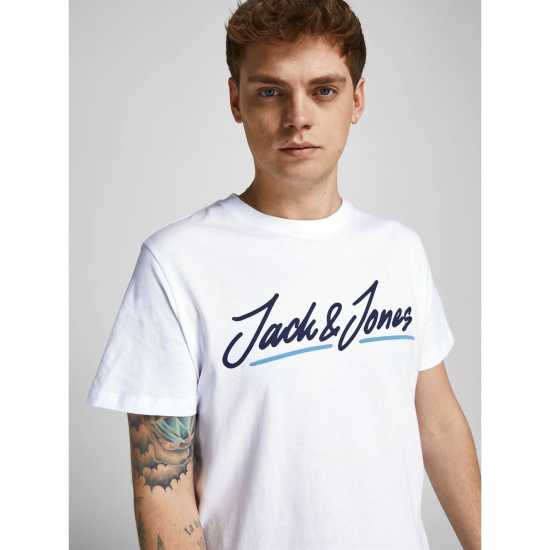 Jack And Jones Мъжка Риза T-Shirt Mens White Мъжки ризи