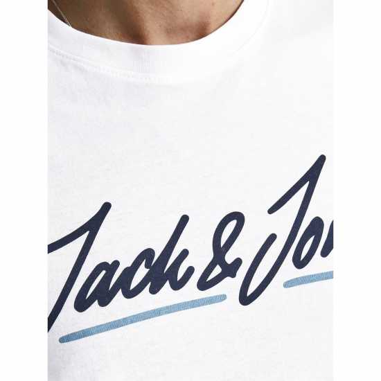 Jack And Jones Мъжка Риза T-Shirt Mens White Мъжки ризи