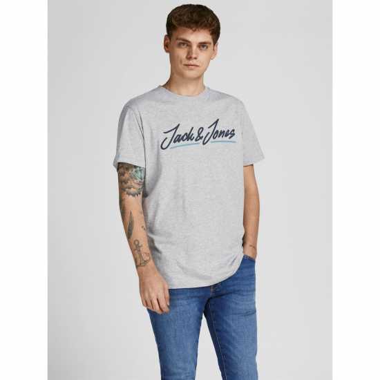Jack And Jones Мъжка Риза T-Shirt Mens Grey M Мъжки ризи