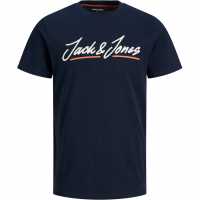 Jack And Jones Мъжка Риза T-Shirt Mens Navy Мъжки тениски и фланелки