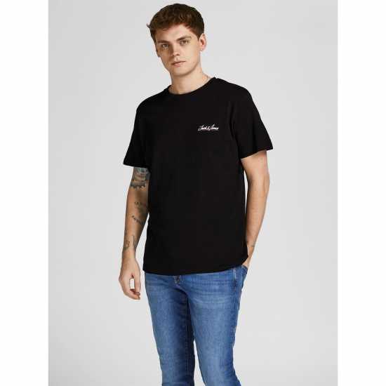 Jack And Jones Reset T-Shirt Black Мъжки ризи