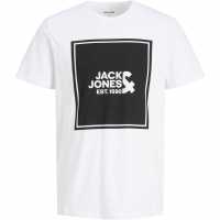 Jack And Jones Тениска T Shirt White Мъжки тениски и фланелки