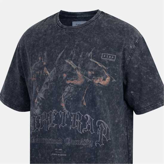 Firetrap Men's Acid Wash Oversized T-Shirt Доберман 