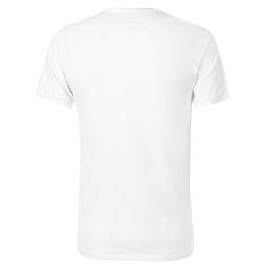 Firetrap Тениска Trek T Shirt Mens White Мъжко облекло за едри хора