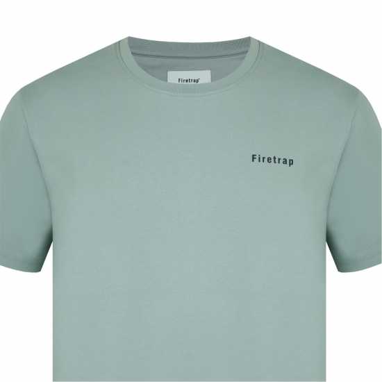Firetrap Тениска Trek T Shirt Mens Sage 