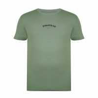 Firetrap Тениска Trek T Shirt Mens Lt Khaki Мъжко облекло за едри хора