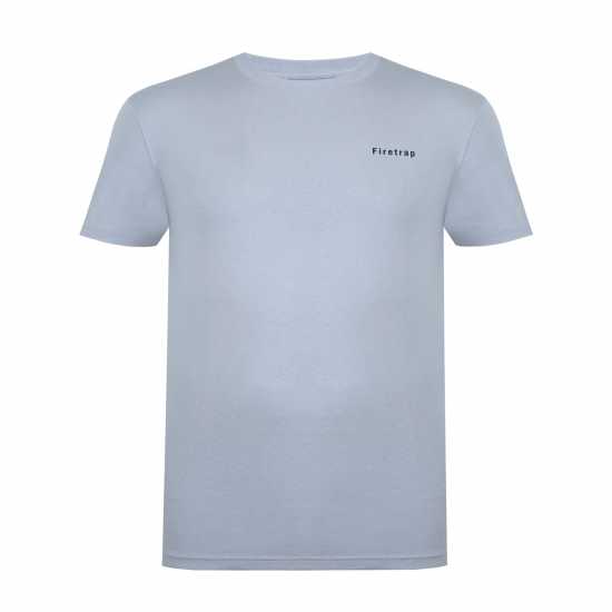 Firetrap Тениска Trek T Shirt Mens Сиво Мъжко облекло за едри хора