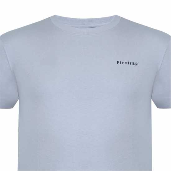 Firetrap Тениска Trek T Shirt Mens Сиво Мъжко облекло за едри хора