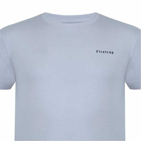 Firetrap Тениска Trek T Shirt Mens Grey Мъжко облекло за едри хора