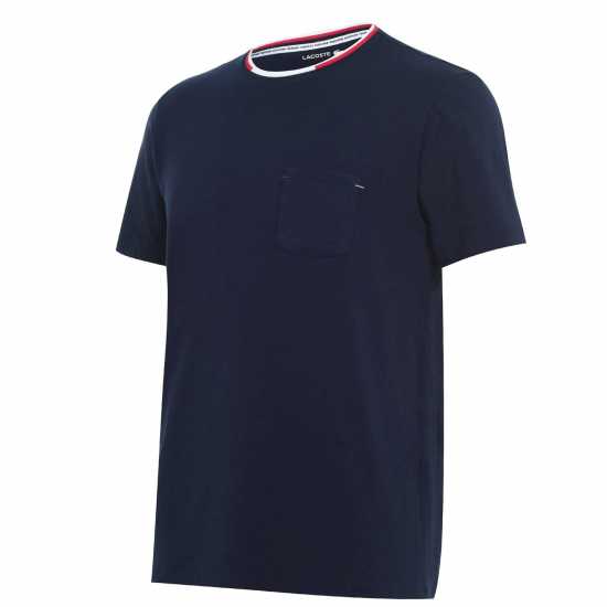 Lacoste Тениска French T Shirt Navy 166 Мъжки пижами