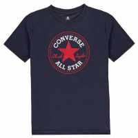 Converse Тениска Chuck Taylor Short Sleeve T Shirt Obsidian Детски тениски и фланелки