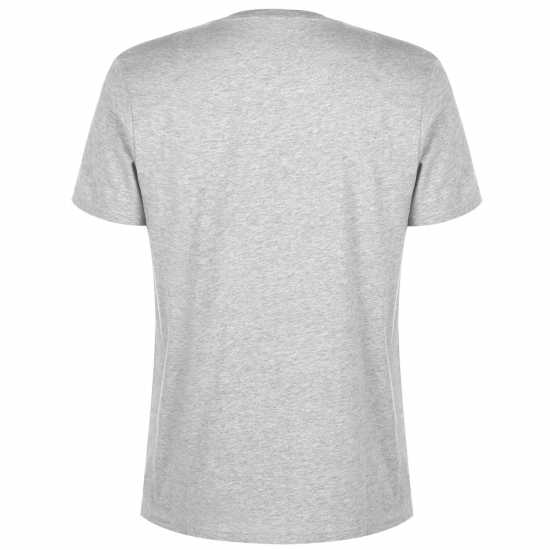 Firetrap Мъжка Тениска Large Logo T Shirt Mens Grey Marl Мъжко облекло за едри хора