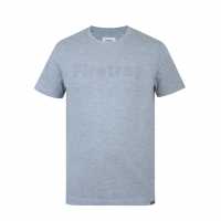 Firetrap Мъжка Тениска Large Logo T Shirt Mens Grey Marl 