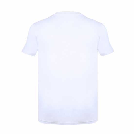 Firetrap Мъжка Тениска Large Logo T Shirt Mens White - Мъжко облекло за едри хора