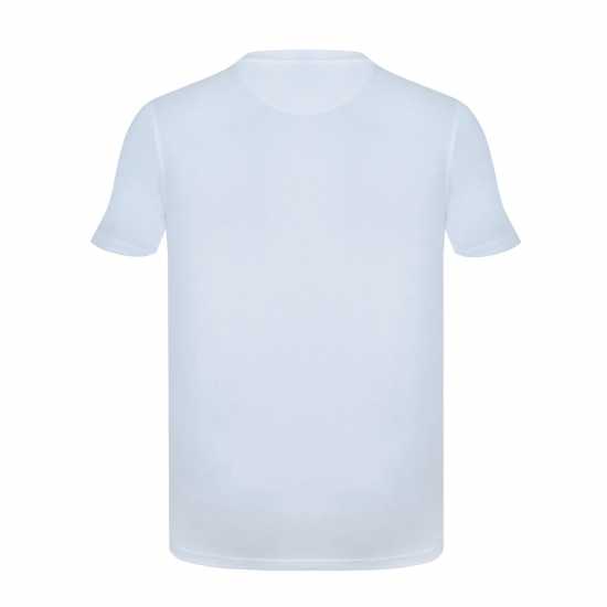 Firetrap Мъжка Тениска Large Logo T Shirt Mens White Skull Мъжко облекло за едри хора