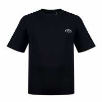 Firetrap Мъжка Тениска Large Logo T Shirt Mens Black Gothic Мъжко облекло за едри хора