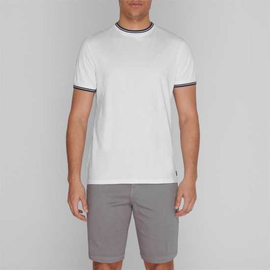 Firetrap Мъжка Риза Lazer T-Shirt Mens White Мъжки ризи