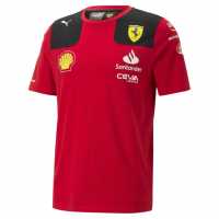 Puma Scuderia Ferrari Carlos Sainz 55 Team T-Shirt  Мъжко облекло за едри хора