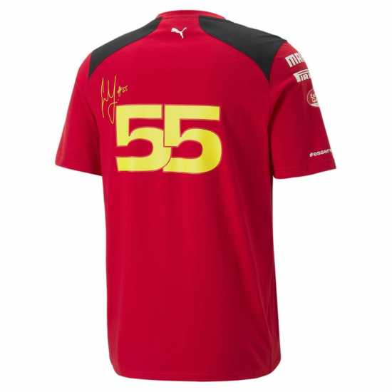 Puma Scuderia Ferrari Carlos Sainz 55 Team T-Shirt  Мъжко облекло за едри хора
