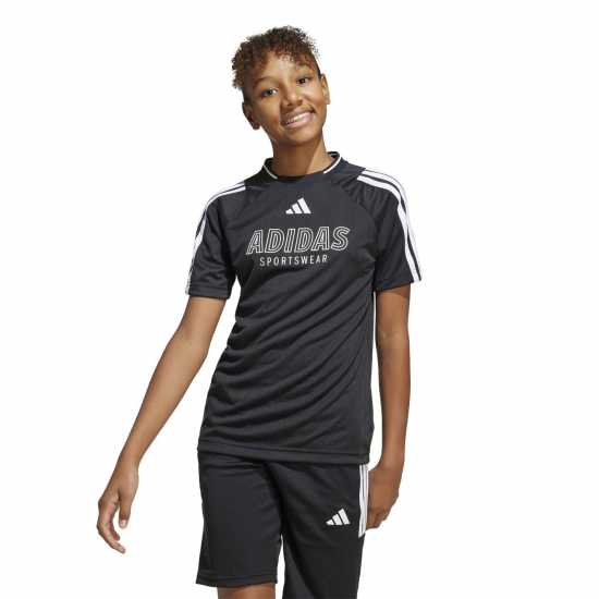 Adidas House Of Tiro T-Shirt Juniors Черно/Бяло Adidas House Of Tiro T-Shirt Juniors Черно/Бяло