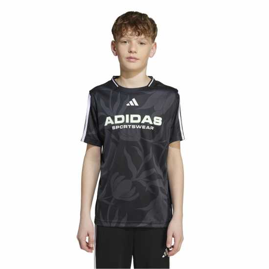 Adidas Of Tiro Allover-Print T-Shirt Juniors  