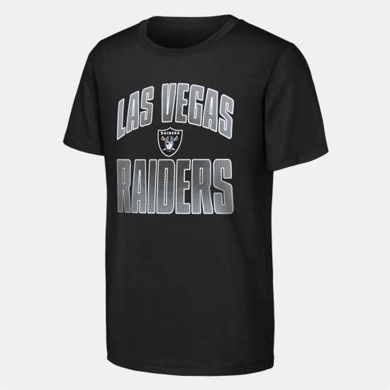 Nfl Kids' Never Quit Performance Short Sleeve T-Shirt LV Raiders 